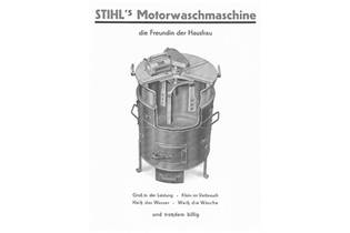 1932: Stihl motorised washing machine